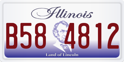 IL license plate B584812