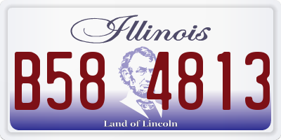 IL license plate B584813