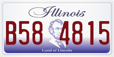 IL license plate B584815