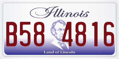 IL license plate B584816
