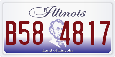 IL license plate B584817