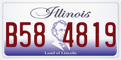 IL license plate B584819