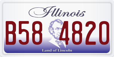 IL license plate B584820