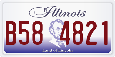 IL license plate B584821