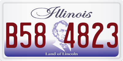 IL license plate B584823