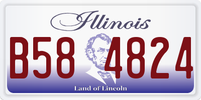 IL license plate B584824