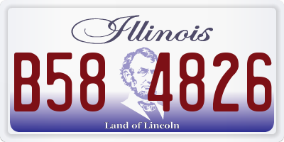 IL license plate B584826