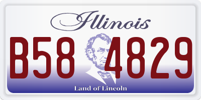 IL license plate B584829