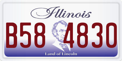 IL license plate B584830