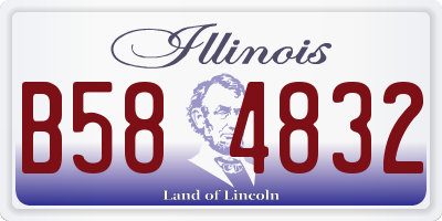 IL license plate B584832