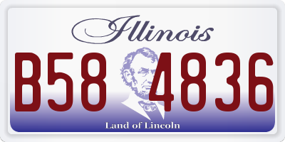 IL license plate B584836