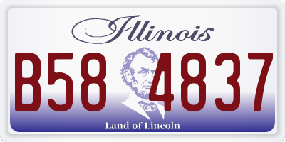 IL license plate B584837