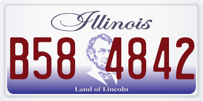 IL license plate B584842