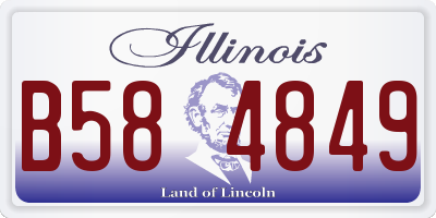 IL license plate B584849