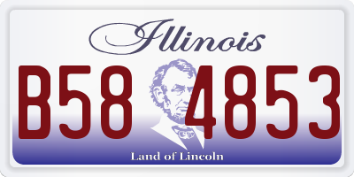 IL license plate B584853