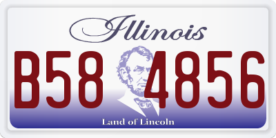 IL license plate B584856