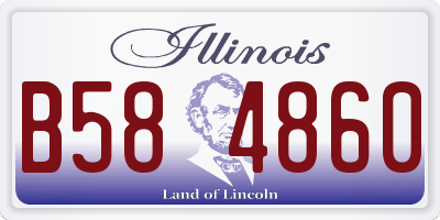 IL license plate B584860