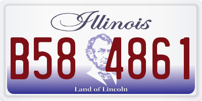 IL license plate B584861