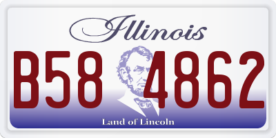 IL license plate B584862