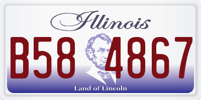 IL license plate B584867