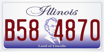 IL license plate B584870