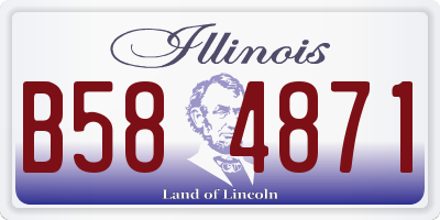 IL license plate B584871