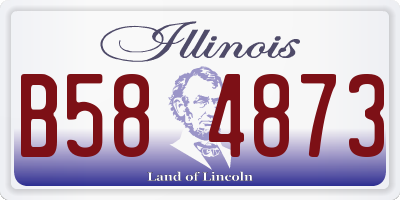 IL license plate B584873