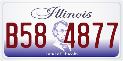 IL license plate B584877