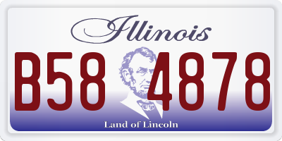 IL license plate B584878