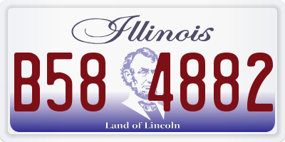 IL license plate B584882