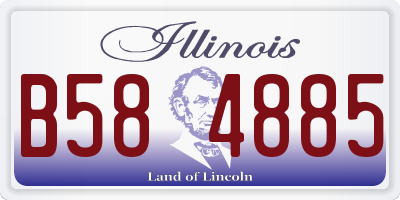 IL license plate B584885