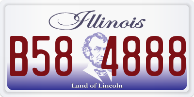 IL license plate B584888