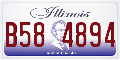 IL license plate B584894