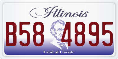 IL license plate B584895