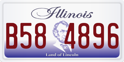 IL license plate B584896