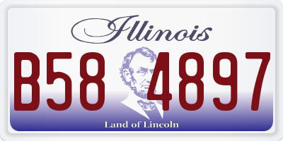 IL license plate B584897