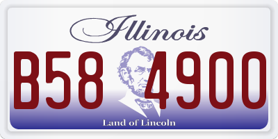 IL license plate B584900