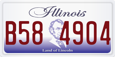 IL license plate B584904