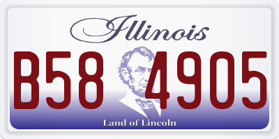 IL license plate B584905