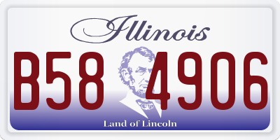 IL license plate B584906