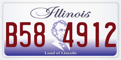 IL license plate B584912