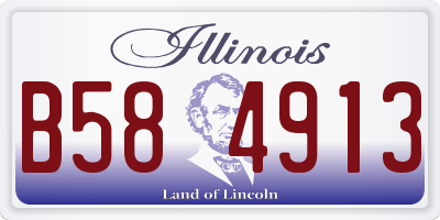 IL license plate B584913