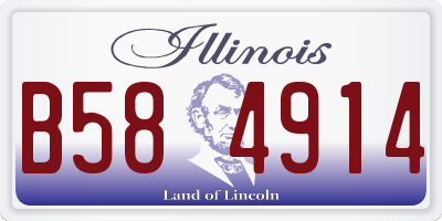 IL license plate B584914