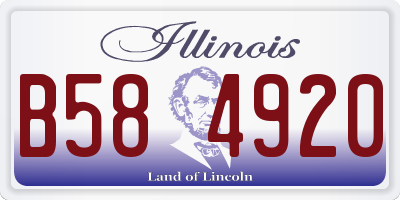IL license plate B584920