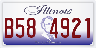 IL license plate B584921