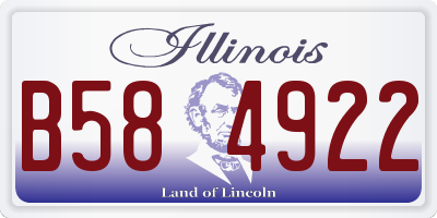 IL license plate B584922