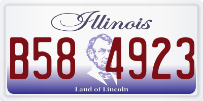 IL license plate B584923