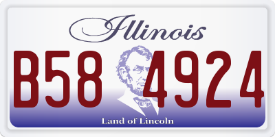 IL license plate B584924