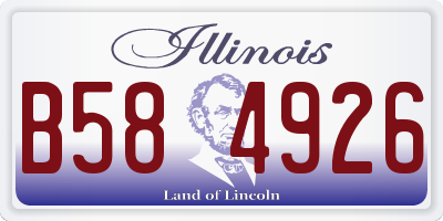 IL license plate B584926
