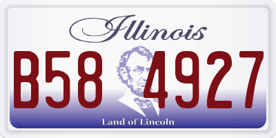 IL license plate B584927